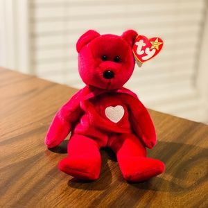 Ty Beanie Baby Valentina Bear - Never Played With